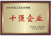 2006年工業(yè)企業(yè)納稅十強